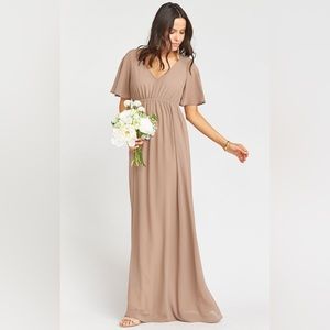 Show Me Your Mumu Emily Empire Maxi in Dune - XL